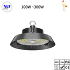 150W-300W IP66 UFO LED High Bay Light With Emergency Kit Battery For Sports Arena Indoor Stadium Parking Garage