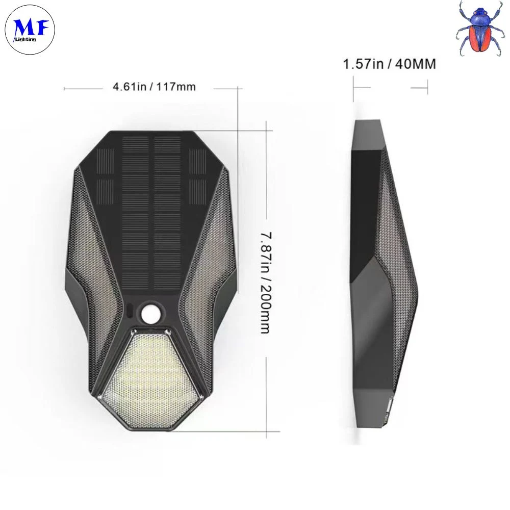 Illuminazione esteriore Luci di sicurezza Luce da giardino Ignifuga IP65 CE RoHS Buona qualità Luci solari esteriori LED Dal crepuscolo all'alba 11