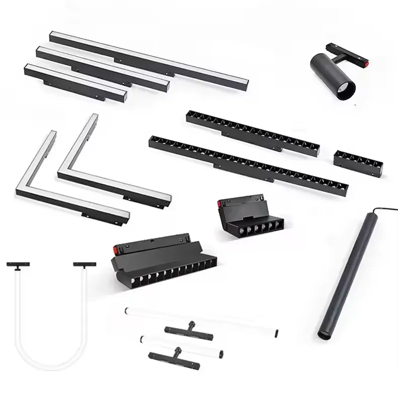 Luce lineare magnetica Dali Zigbee impermeabile IP20 LED SMD sottile a forma di L per soffitto, museo, bar, negozio commerciale, al dettaglio, negozio di abbigliamento 2