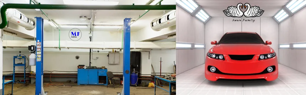 Luce lineare a binario LED Blu 2 pannelli Plastica Fruttivendolo Supermercato Magazzino Libreria Officina Stoccaggio Biciclette Ufficio Negozio di Abbigliamento 7