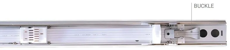 Luce lineare a binario LED Blu 2 pannelli Plastica Fruttivendolo Supermercato Magazzino Libreria Officina Stoccaggio Biciclette Ufficio Negozio di Abbigliamento 11