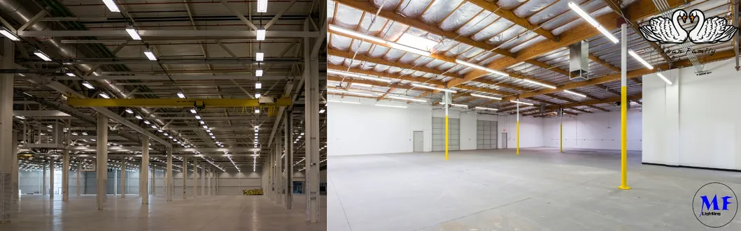 Luce lineare a binario LED Blu 2 pannelli Plastica Fruttivendolo Supermercato Magazzino Libreria Officina Stoccaggio Biciclette Ufficio Negozio di Abbigliamento 15