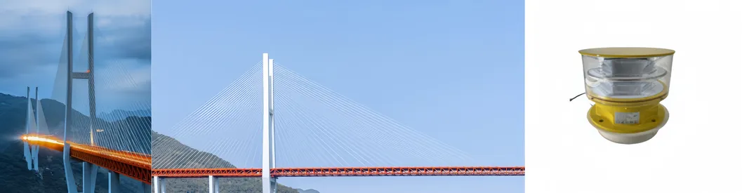 Lumiere di ostacolo all'aviazione a LED Fotocellula di fusione IP66Telecomunicazioni Piattaforma offshore di gas giallo 16