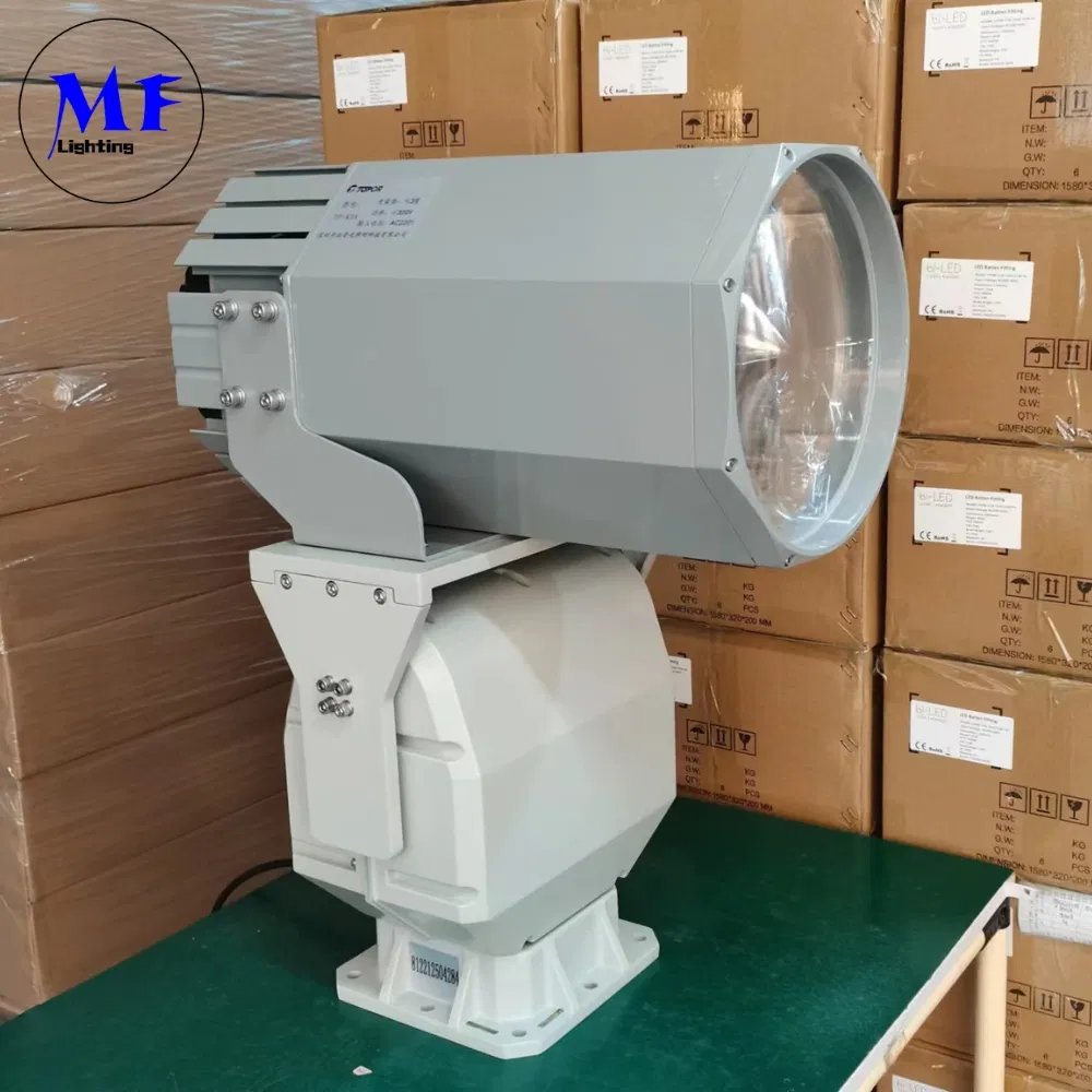 Luce di ricerca a LED 200W 300W IP66 Acciaio impermeabile Anticorrosione 1000m 3000m Nave di mare Nave di mare Nave di ricerca a distanza Luce di salvataggio 10