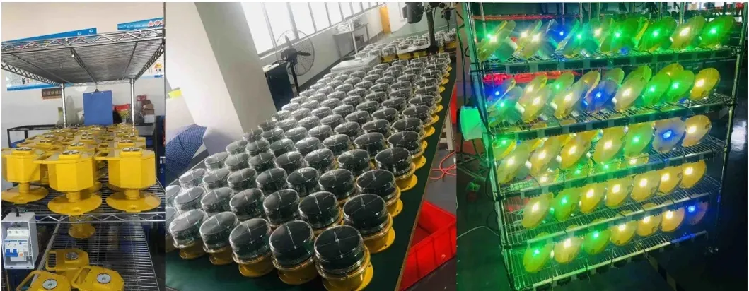 Luce di ostruzione aeronautica a LED IP66 Impermeabile Rosso Bianco Doppia testa Fotocellula integrata Luce di segnalazione ostacoli per aeromobili LED a bassa intensità 5