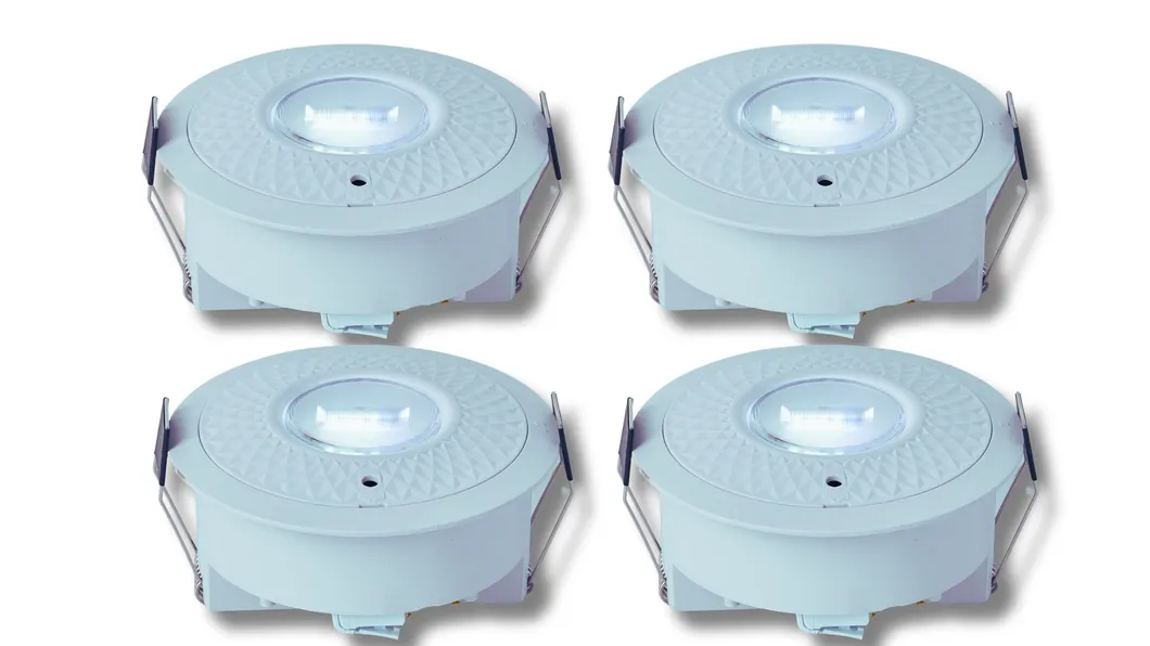 Panel Down Light LED Panic Emergency Escape Exit Sign Light IP65 Backup batteria ricaricabile Scuola pubblica Ospedale Bianco 0