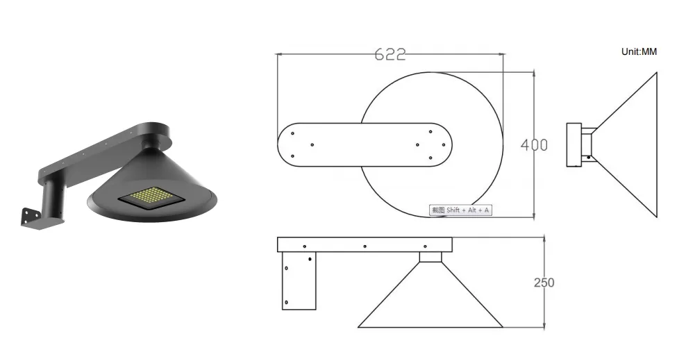 LED Solar Garden Street Light Alu. impermeabile 130lm/W Ik08 IP66 Ra70 Emisfero integrato Sentiero di marciapiede Strada Pavimentazione Parete Cortile 4