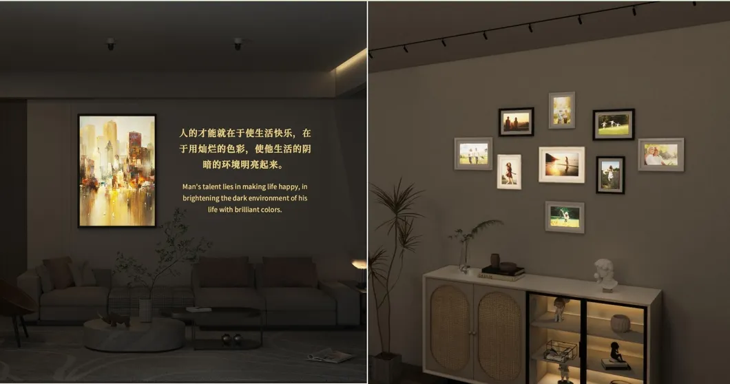LED Logo Gobo Proiettore Luce UV ND Zoomable Esteso IP65 Ra97+ Centro Espositivo Contour 19
