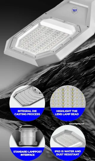 LED Solar Garden Street Wall Light Alluminio impermeabile 200W IP65 Ik08 Compatto Parco Sentiero Marciapiedi Autostrada 6