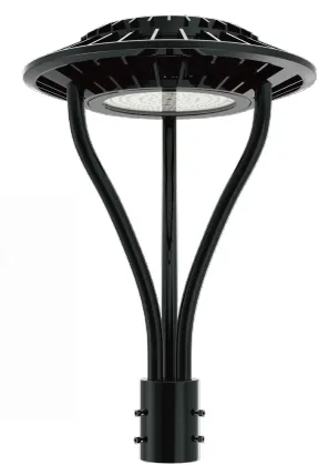 Luce da giardino a LED regolabile Antiumidità IP65 150W Impermeabile 140lm/W Nero Fairy Lawn Cortile Post Top 3