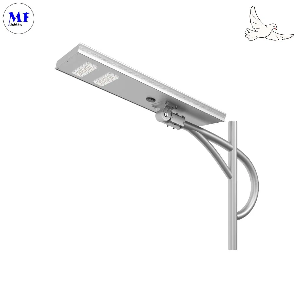 Lampada solare da giardino a LED con sensore di movimento Bianco Argentato 120W 100W 80W Alluminio IP66 Sentiero Villa Cortile 0
