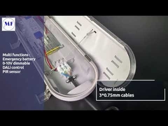 Superficie luminosa a LED Triproof IP65 montata con diffusore opale