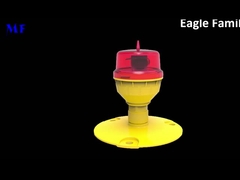 Rosso IP66 ICAO L810 Single Aviation Obstruction Light Low-intensity For High Building Bridge Tower Cr