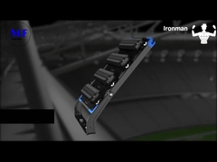 250-1250W regolabile IP66 5 anni Wattanty LED High Mast Light con protezione da surriscaldamento per sport Fie