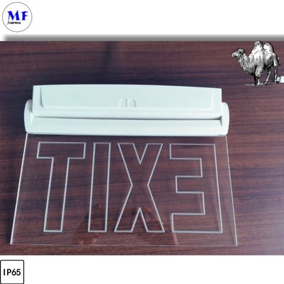 IP65 Waterproof Indoor Outdoor Battery 3hours 24hours Long Duration Wall Ceiling Hanging Mount White Green Exit Sign LED Emergency Light for Hotel Office