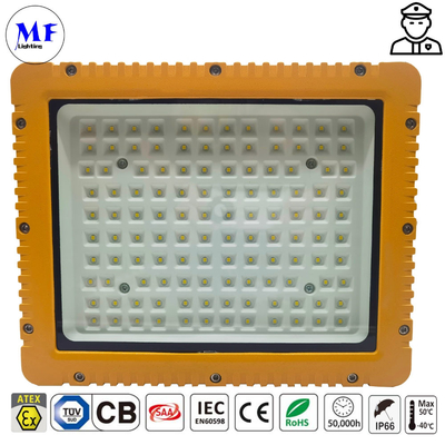 LED Explosion Proof Light Atex Certified High Power ADC12 Aluminum Housing Zone 1 Zone 2 LNG Gas Station Oil Industry