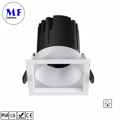 10W  CRI90 100lm/W LED Spot Downlight Triac /0-10V/Dali-2 Dimmable Beam angle 15°/24°/36°50° Optional Recessed Anti-glare Single head Spot LED Down light for Commercial Spaces