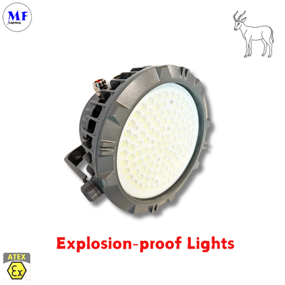 IP66 IK08 5 years warranty Various installation ways  Ra>80 ATEX Certified Die-Cast Aluminum Explosion Proof highbay Ligh