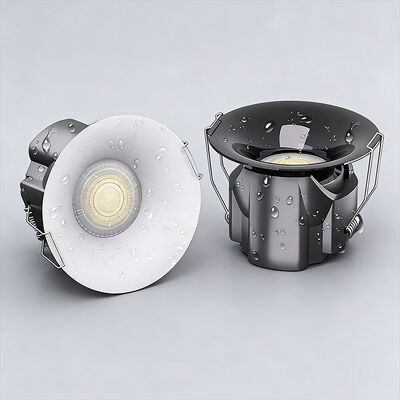 IP65 Waterproof Spot Light: Anti Glare Die Cast Aluminum Recessed Down Light, Triac 0-10V Dali-2 Dali Dt6 Dt8 Dimmable Anti-Fog Bathroom Kitchen Ceiling Light