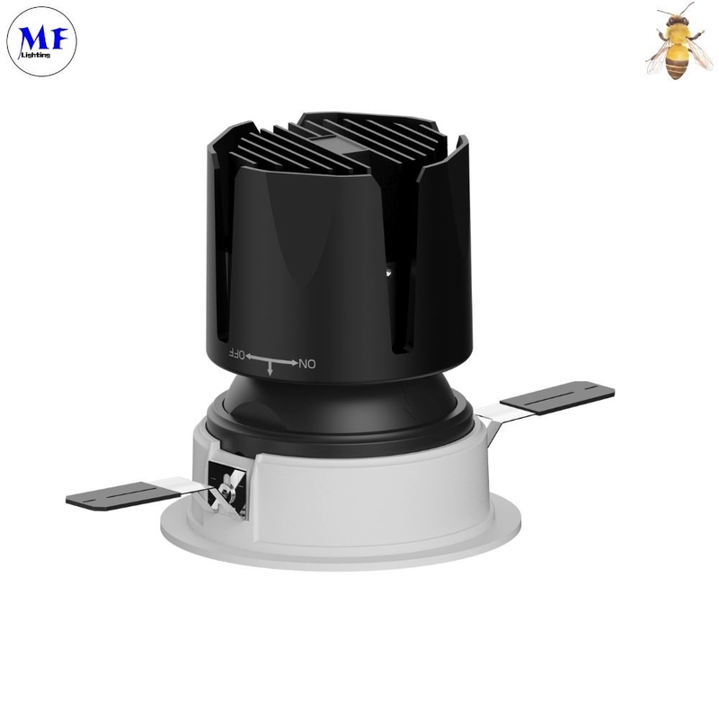 High End LED Ceiling Down Light Multiple Beam Angle 7W / 10W 75mm Cutting Size IP43 LED Ceiling Concealed COB Spot Lamp