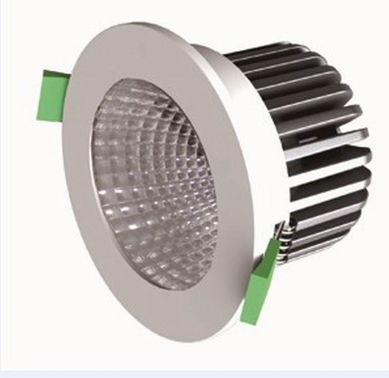 CRI85 720LM 10.5W Bridgelux COB LED Down Light With 45° Die-cast Aluminum Dimmable