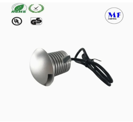 LED Step Light Argento 3W 12V IP65 Sentiero Passeggiata Piazze Pavimento Giardino