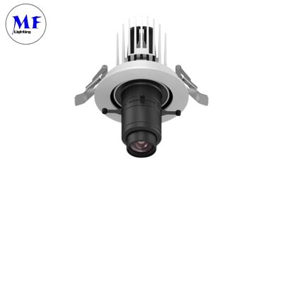 20W zoom regolabile LED Contour Spotlight Gobo Projector Gimbal Track Light con driver tridonico per effetti di illuminazione dinamici