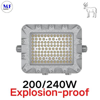 Atex IP66 IK08 Luce a prova di esplosione LED 140LM/W 150W 200W 240W 300W 400W Con lente di vetro temperato Per petrolio gas