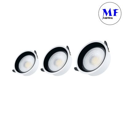 Intelligente CCT Power Dimming regolabile High Aluminum Recessed Downlight 7W/10W/12W/15W/18W/20W/25W/30W/35W/40W/45W/50W/60W/70W/80W/100W LED Down Light