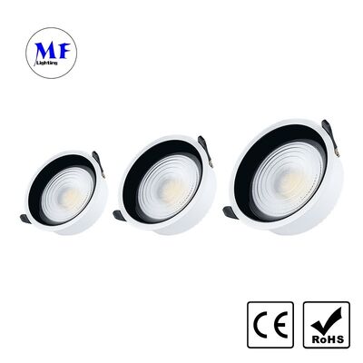 Prezzo di fabbrica Commerciale Indoor Incrusted Downlight LED Diy-cast Aluminum Anti-Glare IP20 60W Tunable CCT Dimmable Tuya Zigbee DALI 0-10V Triac Ceiling Light