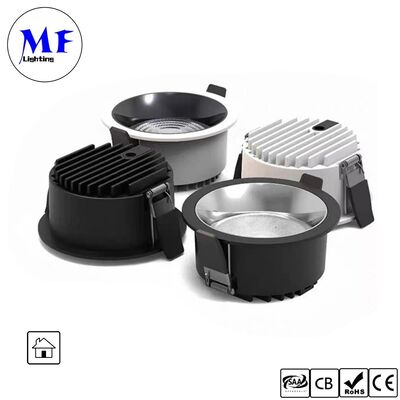 35W 160lm/W Spot Downlight Triac /0-10V/Dali/TUYA Zigbee Dimmable CRI90 IP20 Angolo di raggio largo 120° 8INCH/10INCH Lampada a LED anti abbagliamento per spazi commerciali e residenziali