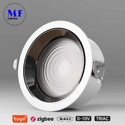 40W 160lm/W LED in incasso Down Light Triac /0-10V/Dali-2 Dimmabile angolo di fascio largo 120° 8INCH/10INCH Alta potenza 80W LED anti abbagliamento Down light per spazi commerciali
