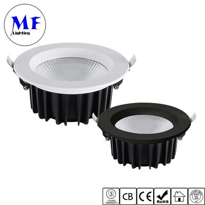 Faretti LED COB ad alta potenza da 50W incassati 100LM/W dimmerabili IP40 per interni con CCT regolabile e anti-abbagliamento per illuminazione commerciale