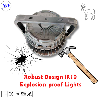 ATEX LED Highbay Light Explosionproof UFO Zona 1 Zona 2 Dimmerabile 200W 300W 400W IP66 Ik10 Acciaio Impianti Elettrici Alcol Petrolio Gas Industriale Severo