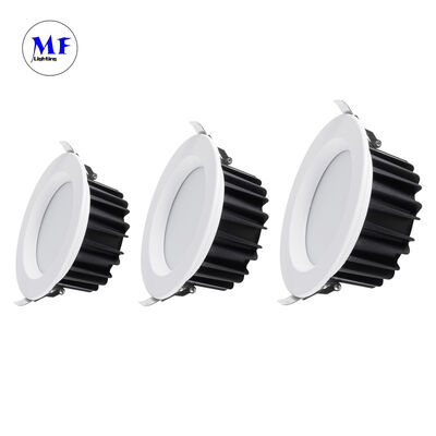 Prezzo di fabbrica alluminio pressofuso 40W SMD Downlight da incasso a soffitto Ugr<19 Antiriflesso Triac 0-10V Dali-2 Dali Dt8 Tuya Zigbee Luce dimmerabile