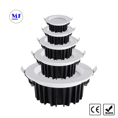 Prezzo di fabbrica LED Incasso Triac 0-10V Dali Dali-2 Dt6 Dt8 Dimmerabile, Zigbee Tuya WiFi Antiriflesso IP40 Alluminio Pressofuso Luce Soffitto per Hotel