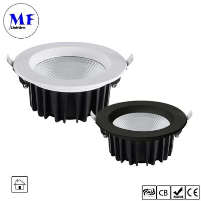 Faretti LED da incasso dimmerabili 15W Triac /0-10V/Dali-2/Tuya Zigbee 100lm/W, angolo del fascio 60°, anti-abbagliamento COB LED per uso commerciale e residenziale