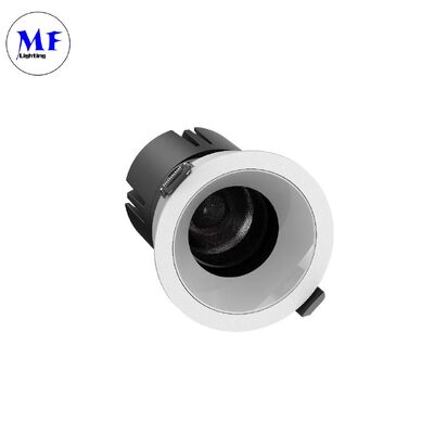 ETL Driver Anti-Glare Incasso LED Downlight COB Chip 15°/24°/36°/55° Angolo del fascio 110-120LM/W Alto Lumen 5CCT Luce a soffitto inclinabile