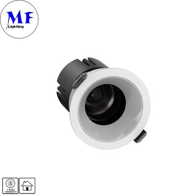 Faretti LED da 7W CRI90 Alto LM 120lm/W Driver ETL 110Vac DIP 5CCT regolabile 200-240VAC Triac/0-10V/Dali/dali-2 Dimmerabile Incasso Antiriflesso Faretti LED per Spazi Commerciali