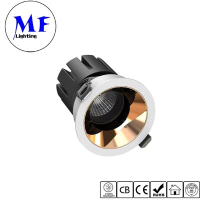 Anti-Illuminazione Ultra-Low UGR<3 Inclinable Recessed Down Light LED Ceiling Spot Downlight 7W 10W 15W 20W 25W Power Dimmable DIP 5CCT Regolabile