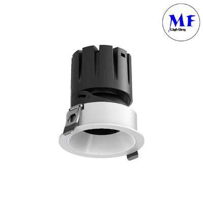 Controllo intelligente 0-10V Dali Dip CCT Potenza regolabile Dim Dimming 7W 10W 12W 15W 25W Illuminazione interna Hotel in alluminio ad alto lume Luce LED Down Light a incasso